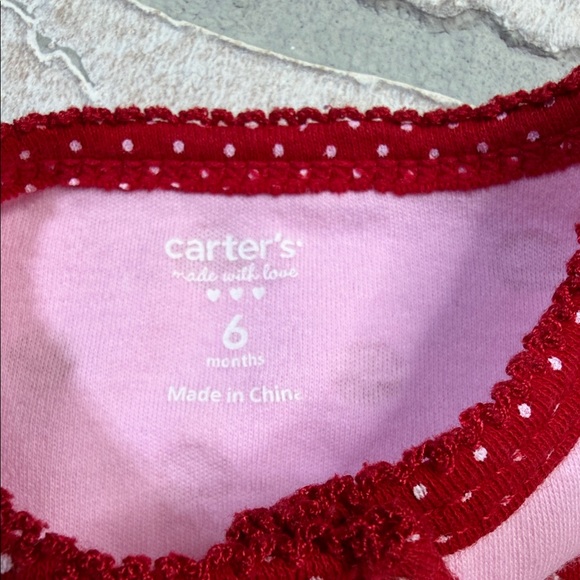 Pink and Red Polka Dot Baby Romper - Picture 5 of 5